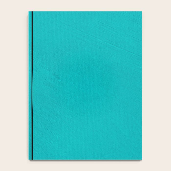 Turquoise Minimalist Digital Painting Artwork Black Lines Notebook Gallery Image 4