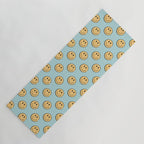 smiley face 90s Yoga Mat Gallery Image 1