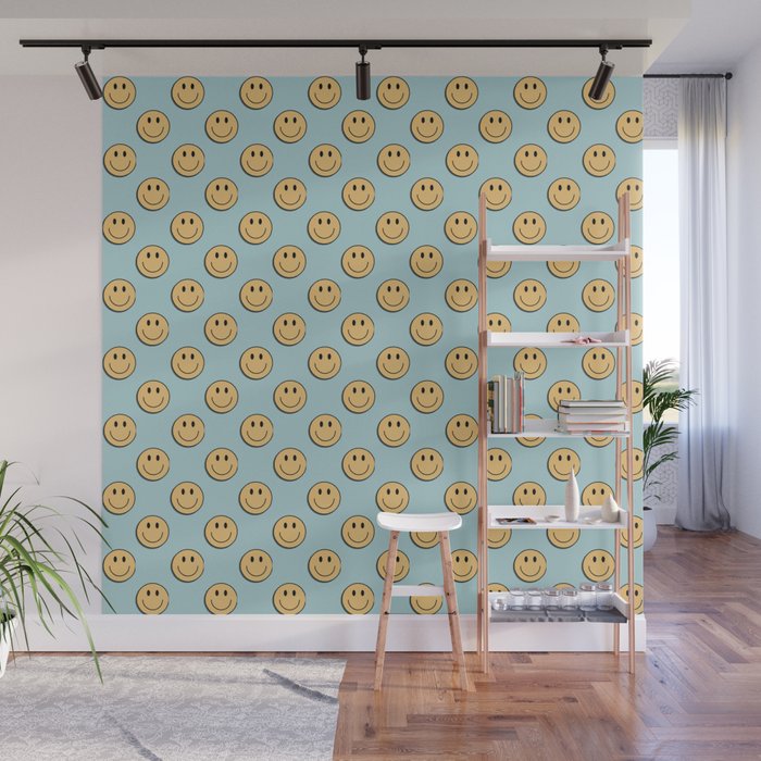 smiley face 90s Wall Mural Gallery Image 1