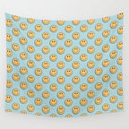 smiley face 90s Wall Tapestry Gallery Image 4