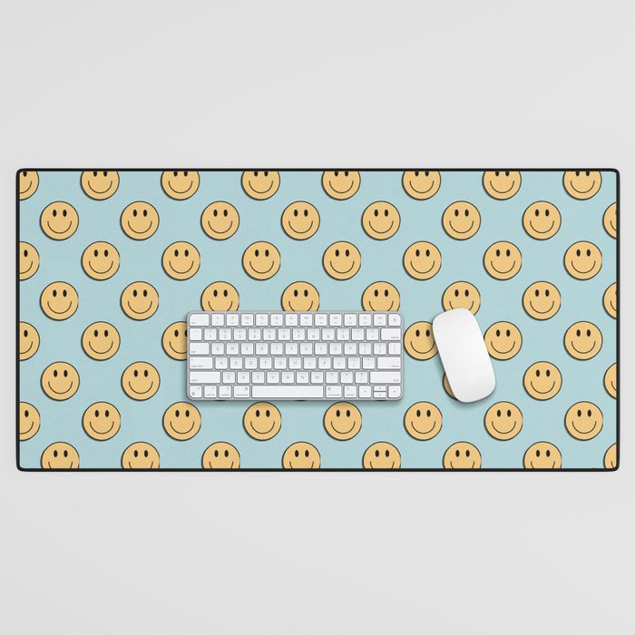 smiley face 90s Desk Mat Gallery Image 1