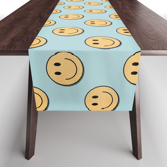 smiley face 90s Table Runner Gallery Image 1
