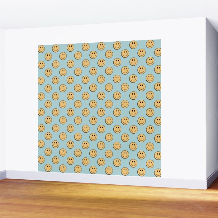 smiley face 90s Wall Mural Gallery Image 2