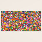 Rainbow Sprinkles Sweet Candy Colorful Desk Mat Gallery Image 3