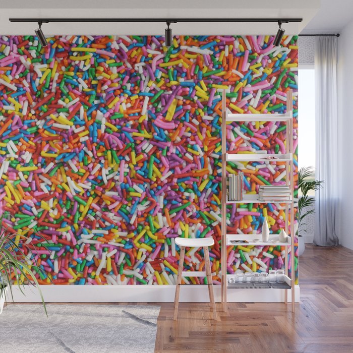 Rainbow Sprinkles Sweet Candy Colorful Wall Mural Gallery Image 1