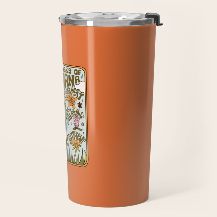 Louisiana Wildflowers Travel Mug Gallery Image 2