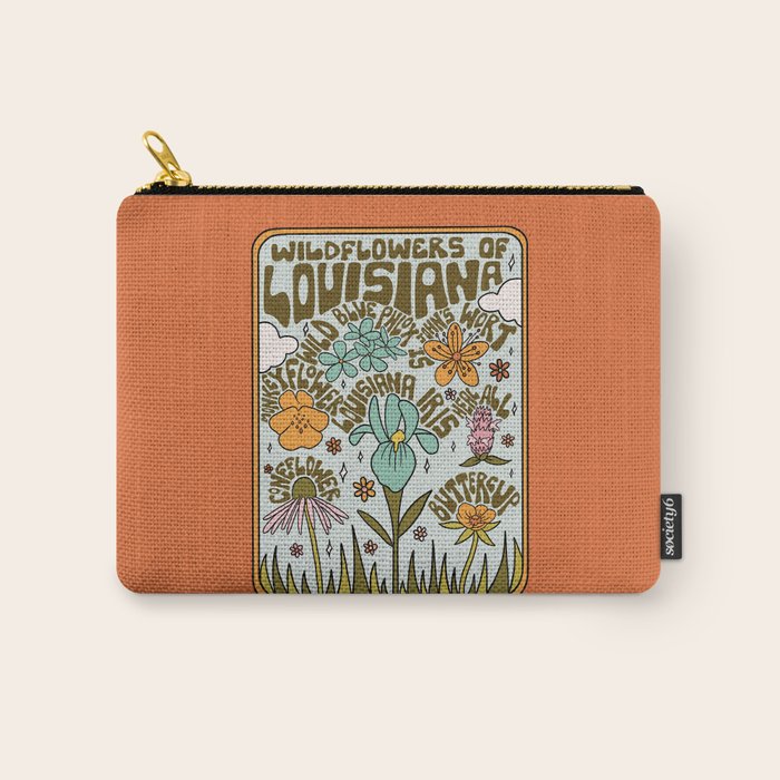 Louisiana Wildflowers Carry All Pouch Gallery Image 1