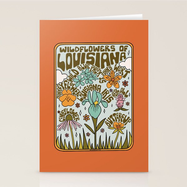 Louisiana Wildflowers Stationery Card Gallery Image 2