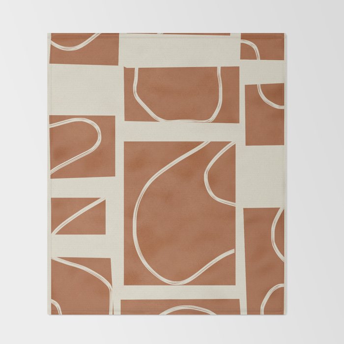Abstract Pathways 6 Throw Blanket Gallery Image 2