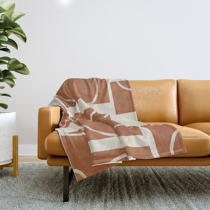 Abstract Pathways 6 Throw Blanket Gallery Image 1