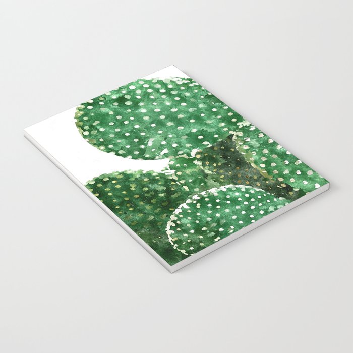 Velvet Cactus | Watercolor Botanical Plants | Minimal Boho Scandinavian Painting Notebook Gallery Image 3