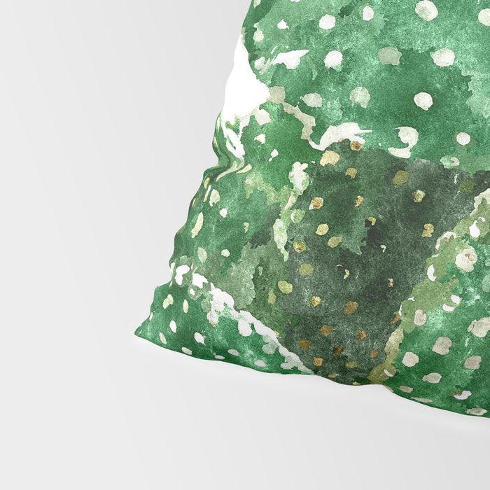 Velvet Cactus | Watercolor Botanical Plants | Minimal Boho Scandinavian Painting Pillow Sham Gallery Image 4