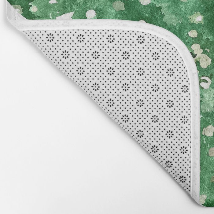 Velvet Cactus | Watercolor Botanical Plants | Minimal Boho Scandinavian Painting Bath Mat Gallery Image 2
