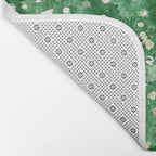Velvet Cactus | Watercolor Botanical Plants | Minimal Boho Scandinavian Painting Bath Mat Gallery Image 2