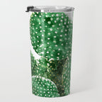 Velvet Cactus | Watercolor Botanical Plants | Minimal Boho Scandinavian Painting Travel Mug Gallery Image 3