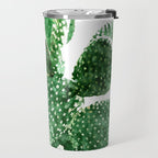 Velvet Cactus | Watercolor Botanical Plants | Minimal Boho Scandinavian Painting Travel Mug Gallery Image 2