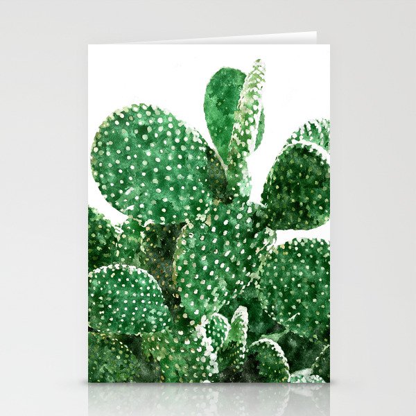 Velvet Cactus | Watercolor Botanical Plants | Minimal Boho Scandinavian Painting Stationery Card Gallery Image 2