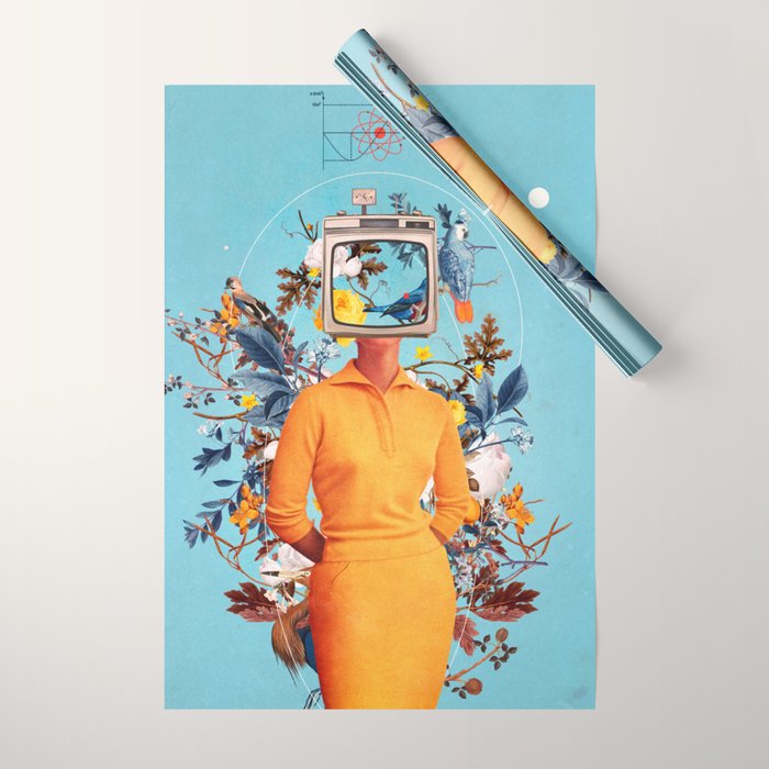 Don't Feed the Monitors with your Dreams Wrapping Paper Gallery Image 1