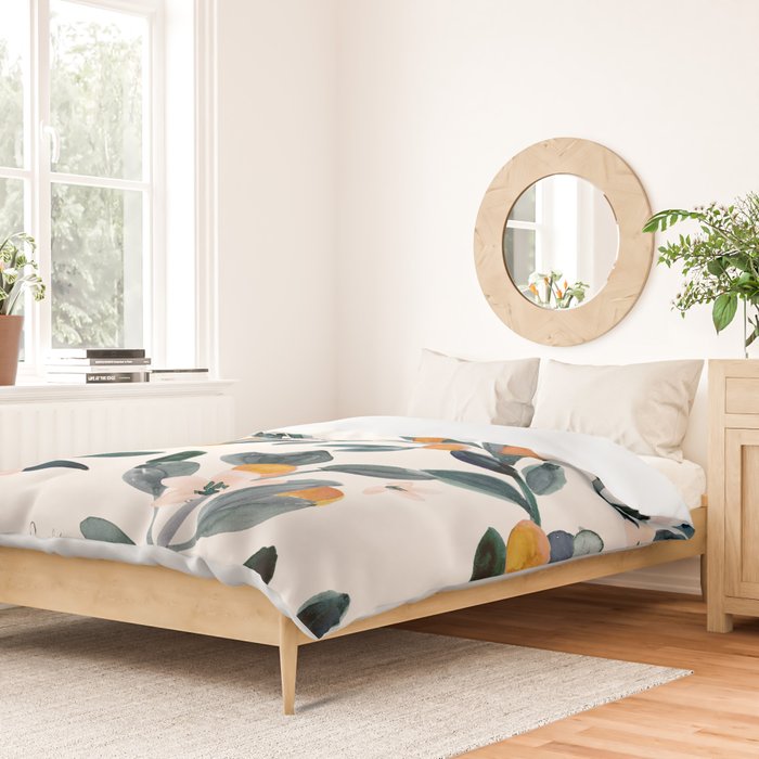 Clementine Sprigs Duvet Cover Gallery Image 2