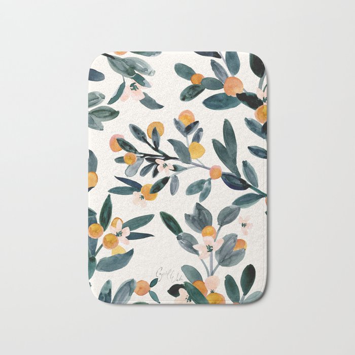 Clementine Sprigs Bath Mat Gallery Image 1