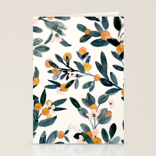 Clementine Sprigs Stationery Card Gallery Image 2