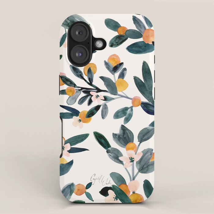 Clementine Sprigs iPhone Case Gallery Image 1