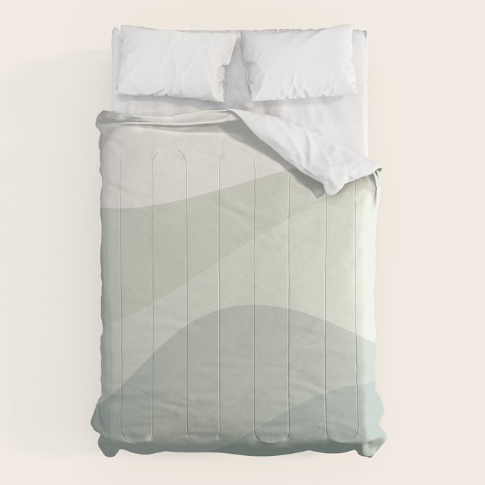 Abstract Color Waves XXXV Comforter Gallery Image 6