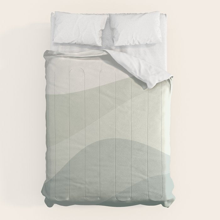 Abstract Color Waves XXXV Comforter Gallery Image 1
