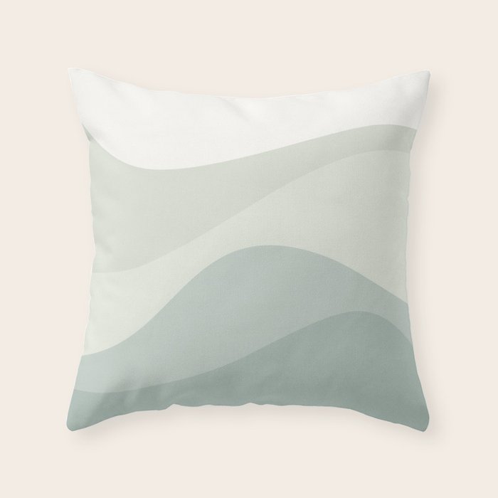 Abstract Color Waves XXXV Throw Pillow Gallery Image 6