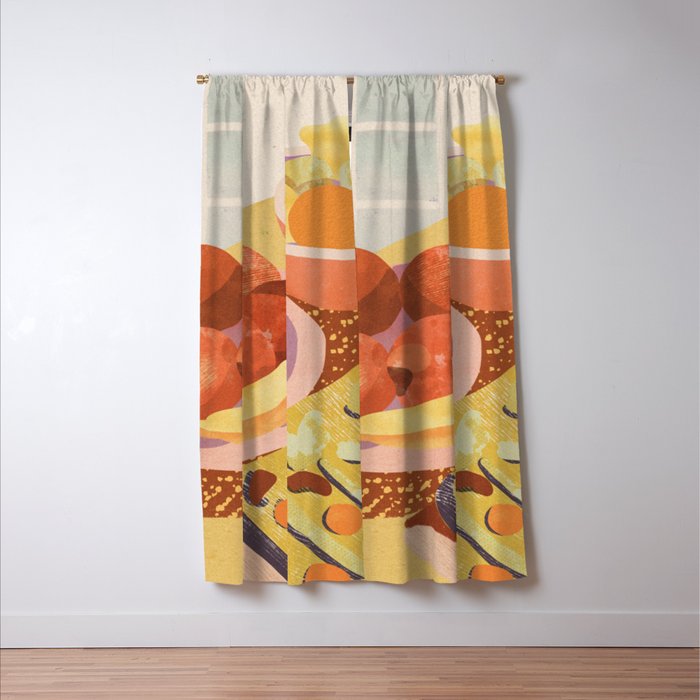 Colorful Dinner Window Curtain Gallery Image 3