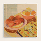 Colorful Dinner Wood Wall Art Gallery Image 1