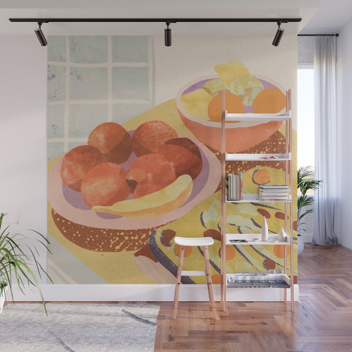 Colorful Dinner Wall Mural Gallery Image 1