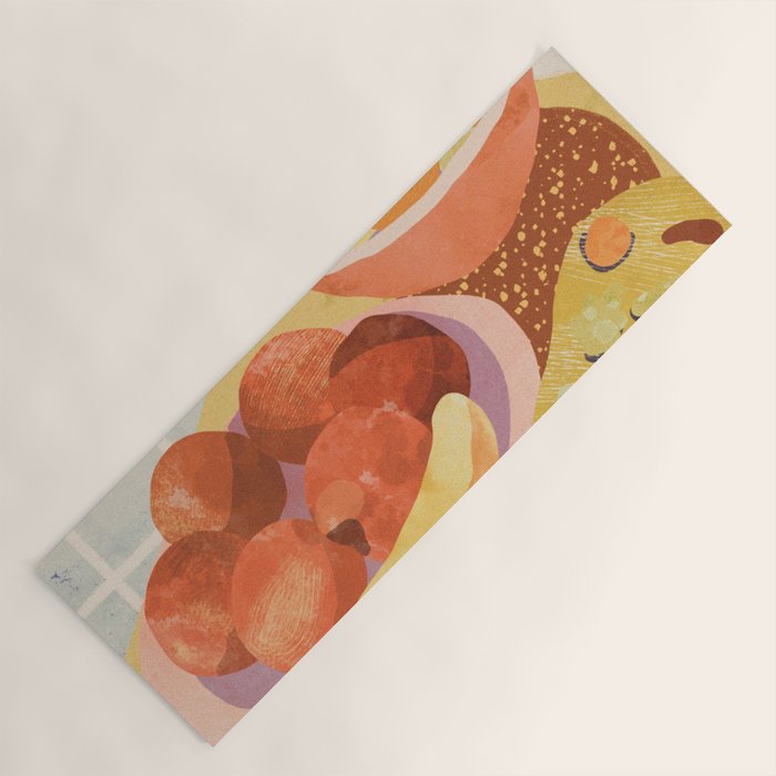 Colorful Dinner Yoga Mat Gallery Image 1