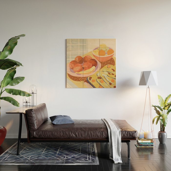 Colorful Dinner Wood Wall Art Gallery Image 2