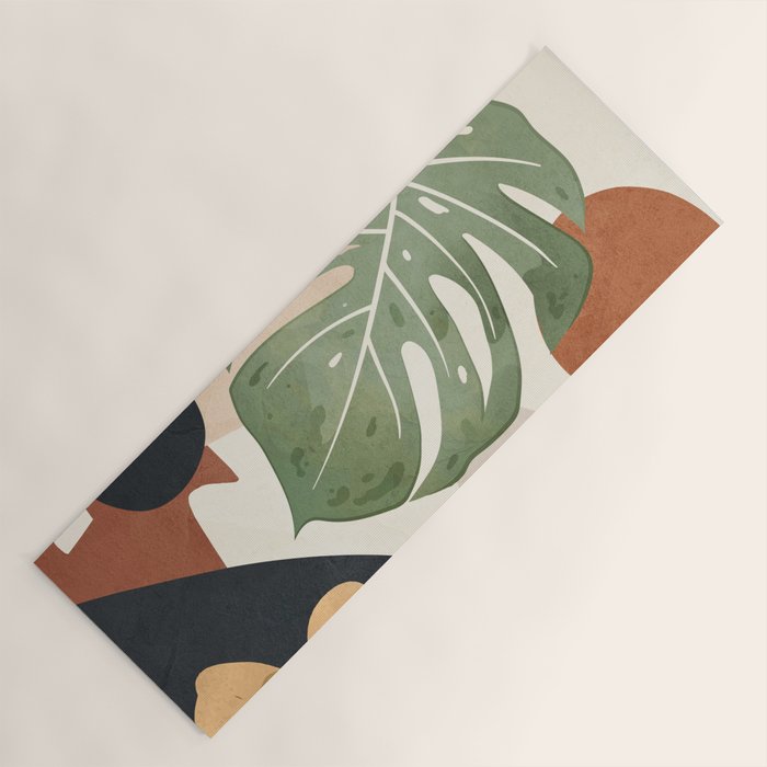 Branches and Leaves in an Abstraction 01 Yoga Mat Gallery Image 1