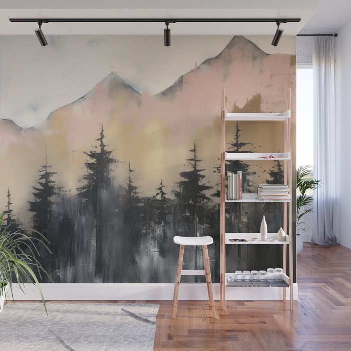 Pacific Northwest Wonderland Painting Wall Mural Gallery Image 1