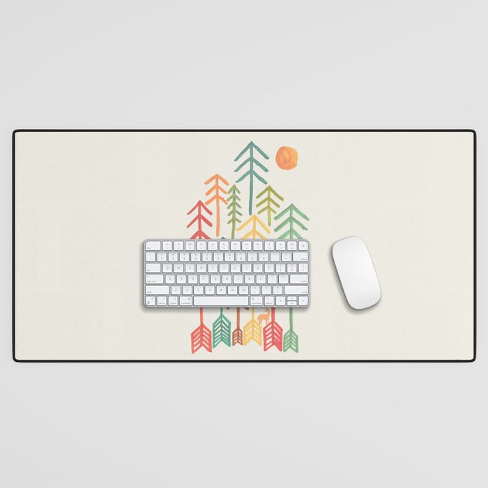 Arrow forest Desk Mat Gallery Image 1