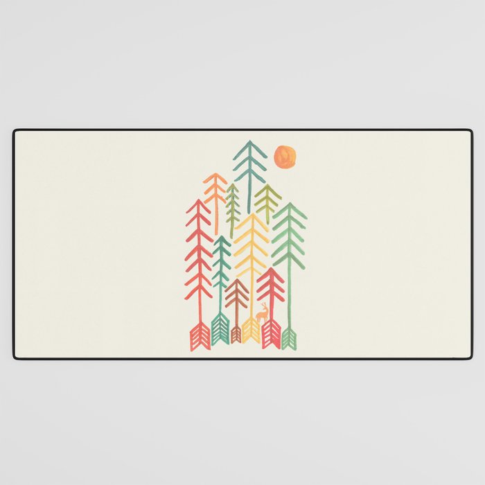 Arrow forest Desk Mat Gallery Image 3