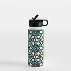 Persian Mosaic - Turquoise & Gold Palette Water Bottle Gallery Image 1