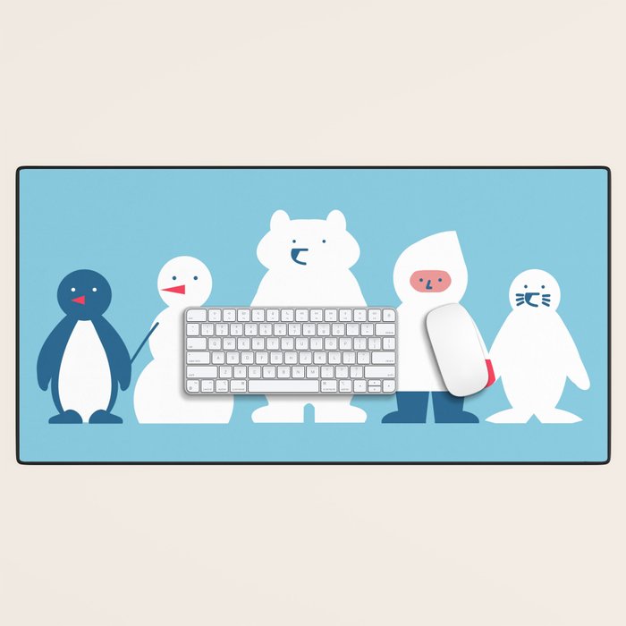 Winter friends Desk Mat Gallery Image 1