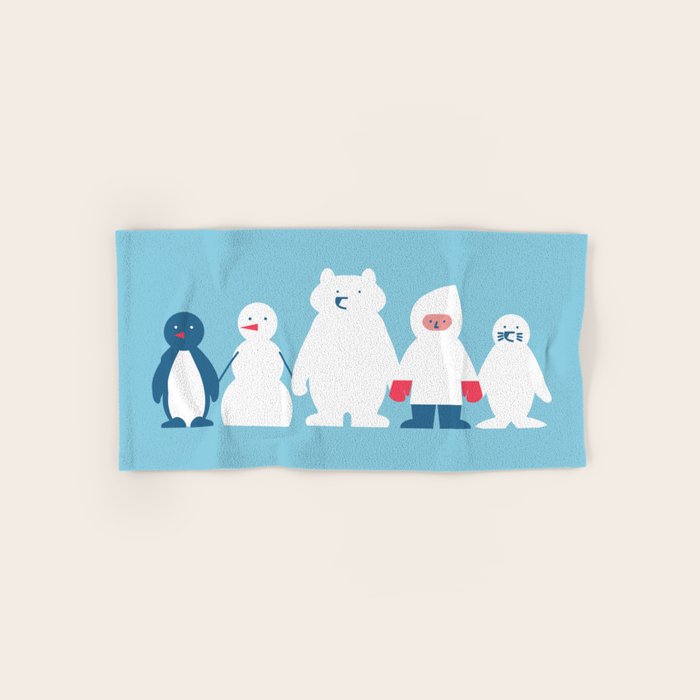 Winter friends Bath Towel Gallery Image 1