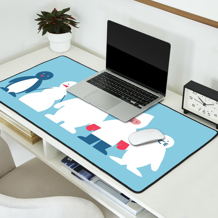 Winter friends Desk Mat Gallery Image 2