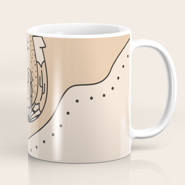 Good Fortune Gal - Neutral & Black Coffee Mug Gallery Image 1