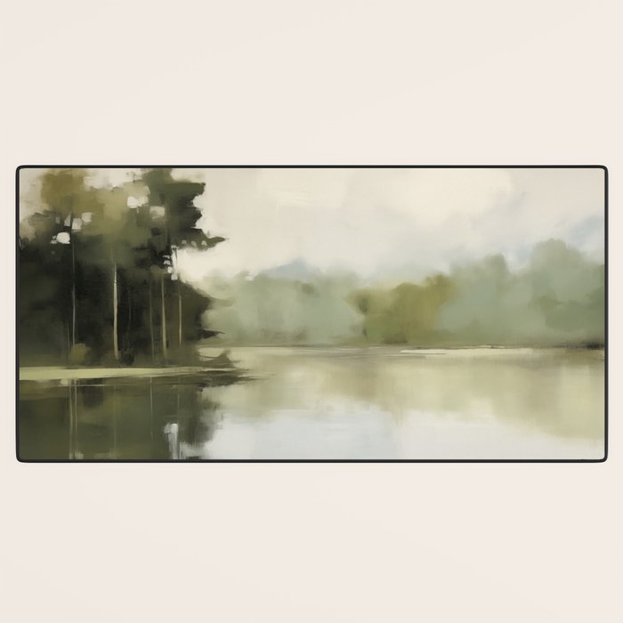 Sage Forest Lake Desk Mat Gallery Image 3