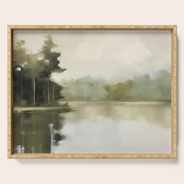 Sage Forest Lake Serving Tray Gallery Image 1