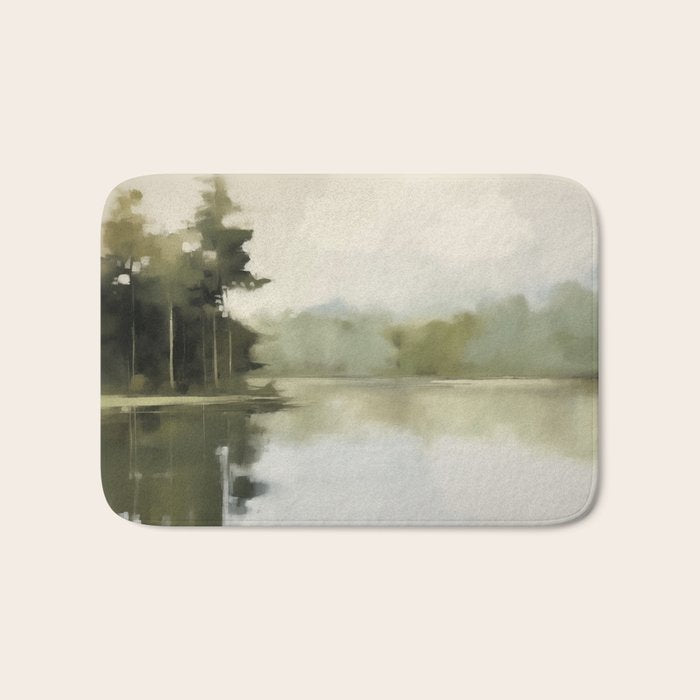 Sage Forest Lake Bath Mat Gallery Image 1