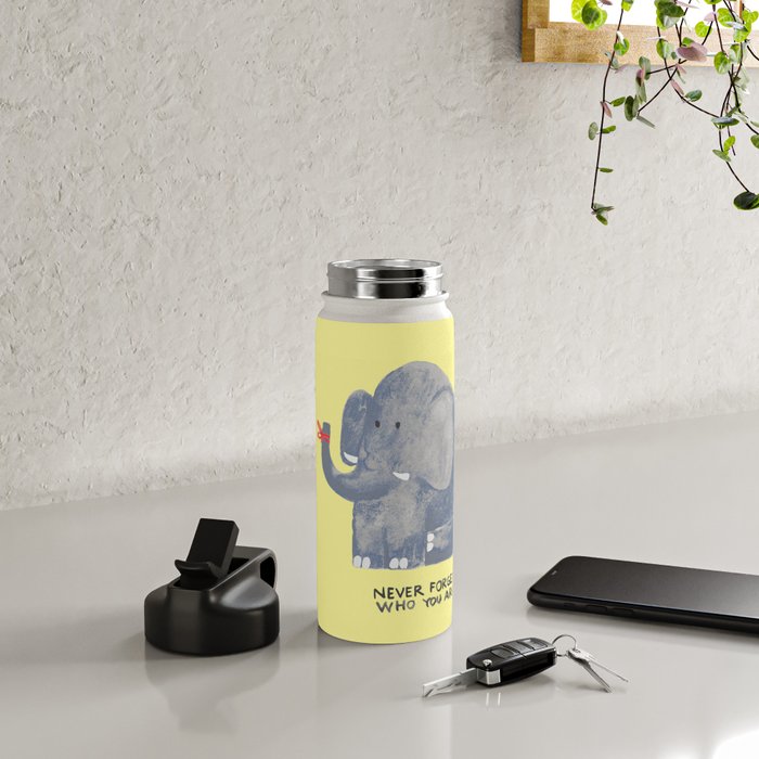 Elephant never forgets Water Bottle Gallery Image 5