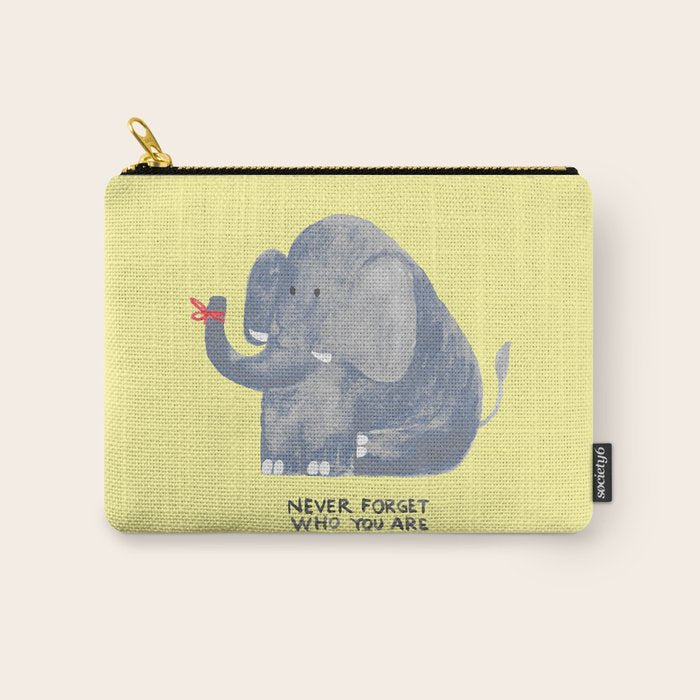 Elephant never forgets Carry All Pouch Gallery Image 1