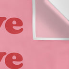 Love - pink and red Wall Tapestry Gallery Image 3