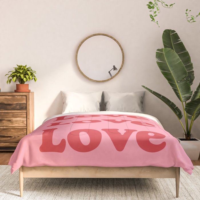 Love - pink and red Comforter Gallery Image 3